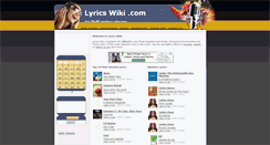 Desktop Screenshot of lyricswiki.com